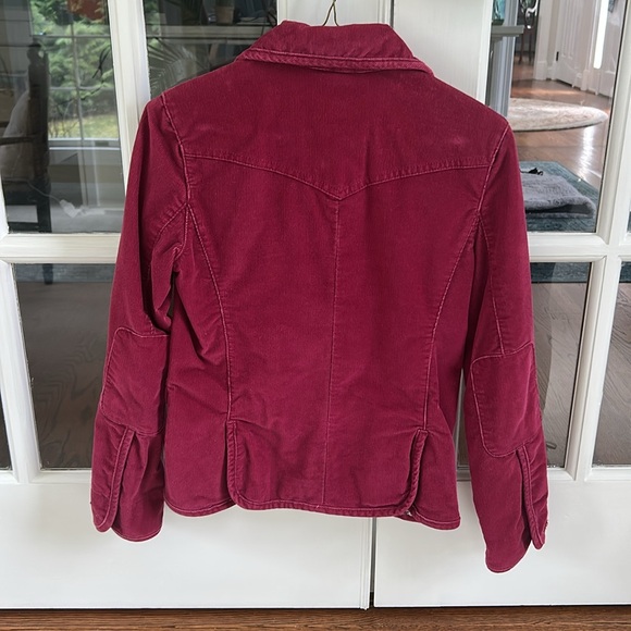 🌿GAP Women's Dark Pink Corduroy Jacket, size 2🌿 - Picture 2 of 7